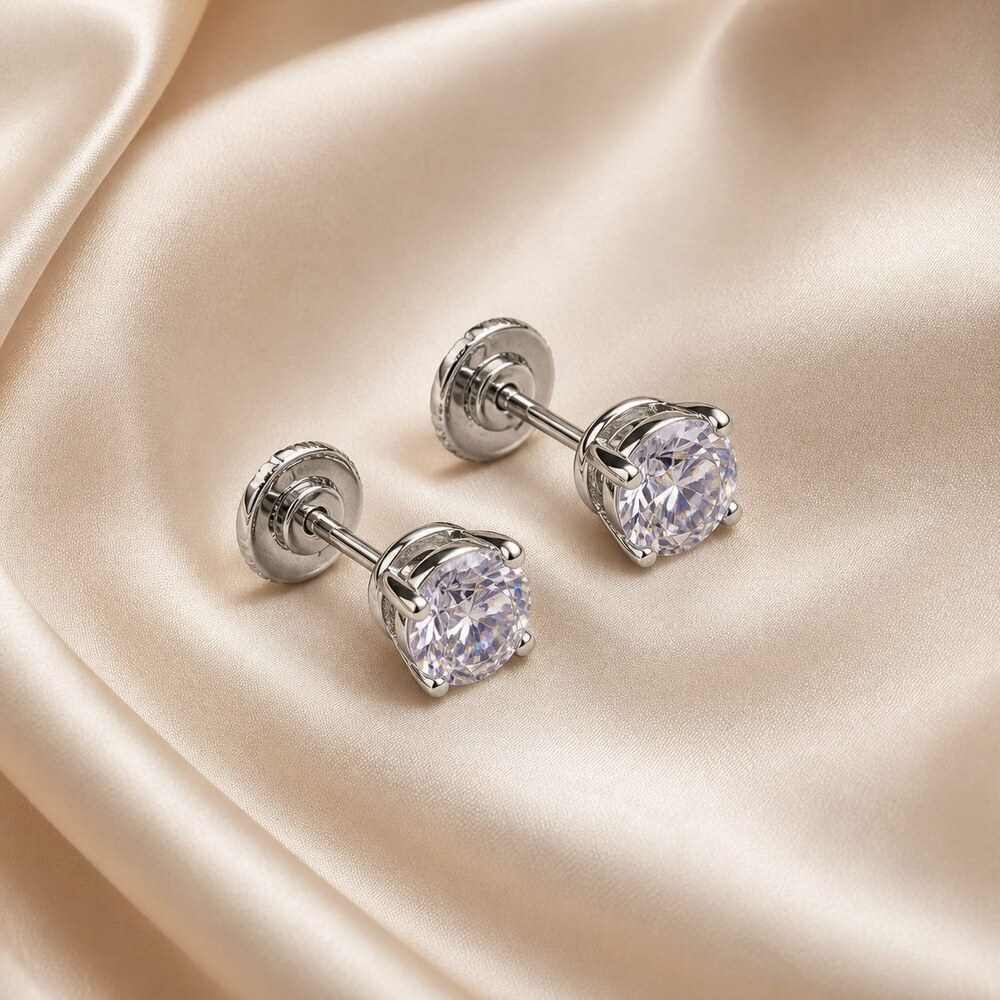 TIFFANY&CO Timeless Earrings Style 1 | New with Box - Picture 4 of 9